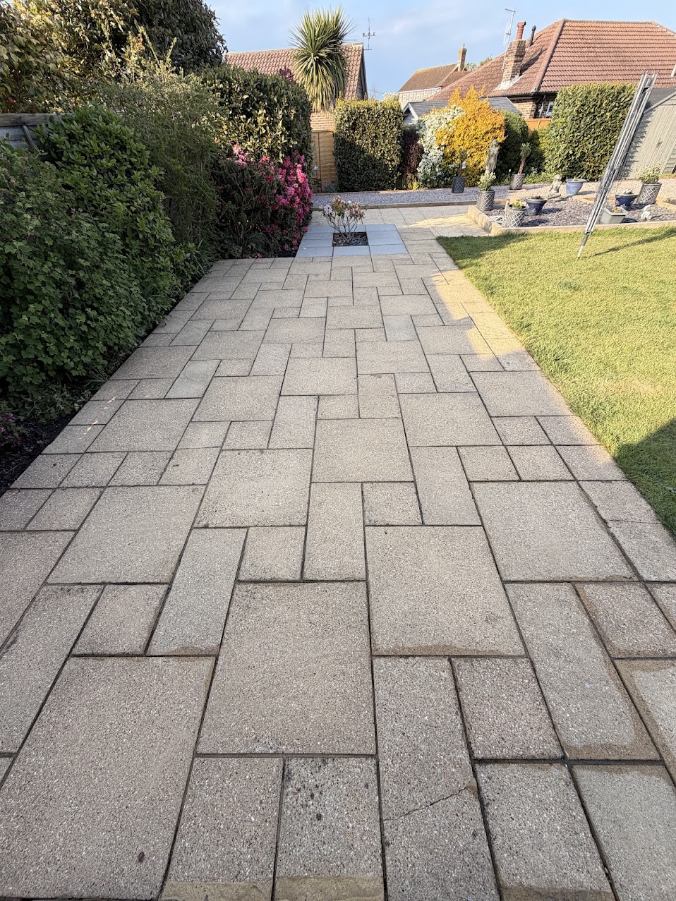 Large garden patio cleaning result